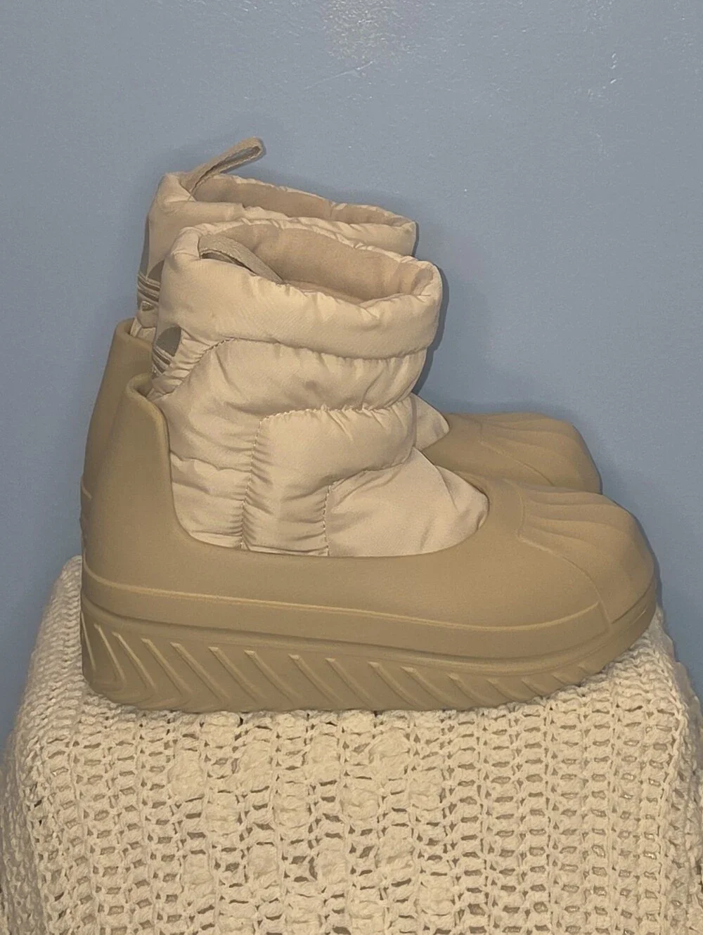 adidas Originals Adifom Superstar Convertible Winter Boots - Wonder Beige - NWOB